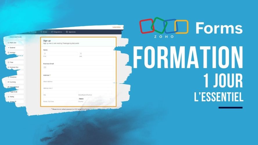 Formation Zoho Forms