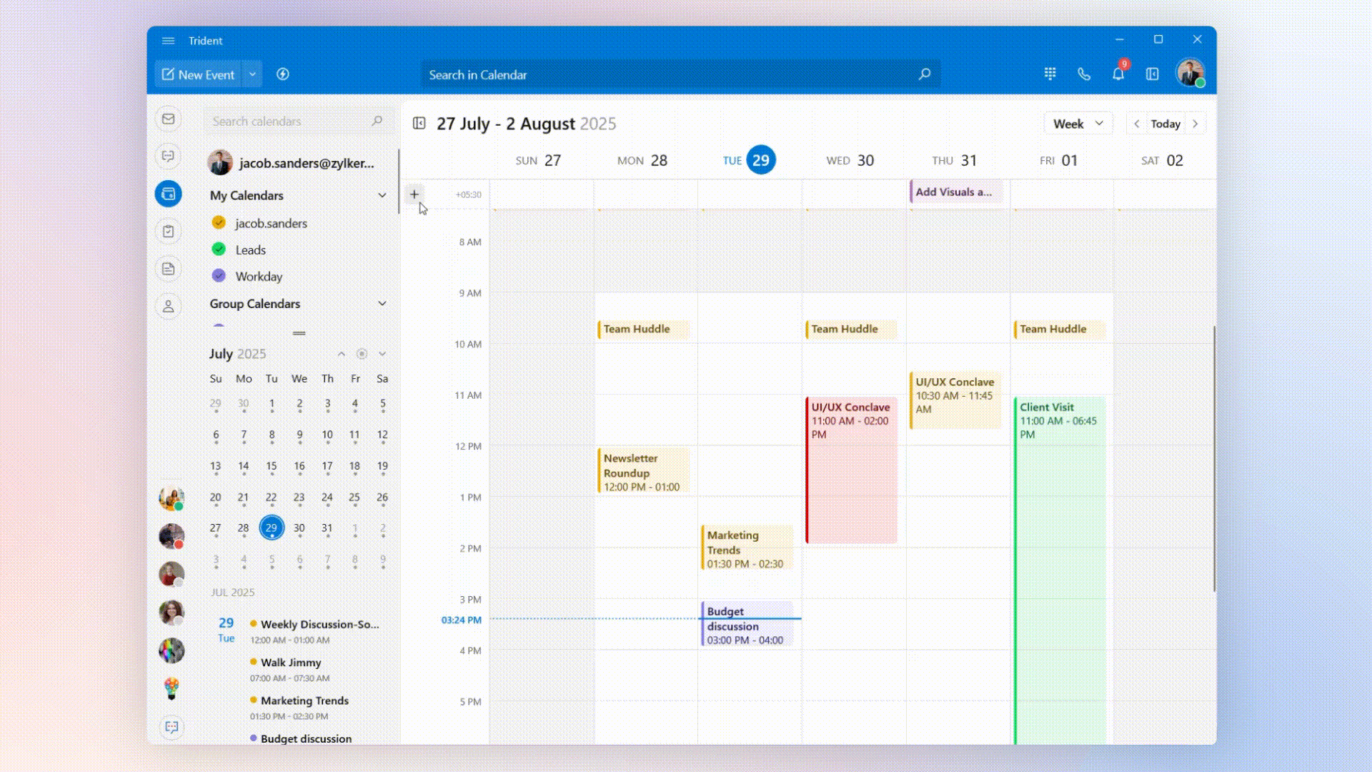 Zoho Trident : Fini les calculs de fuseaux horaires lors de la planification de réunions